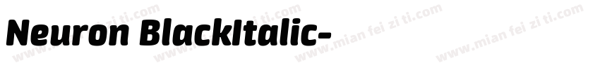 Neuron BlackItalic字体转换